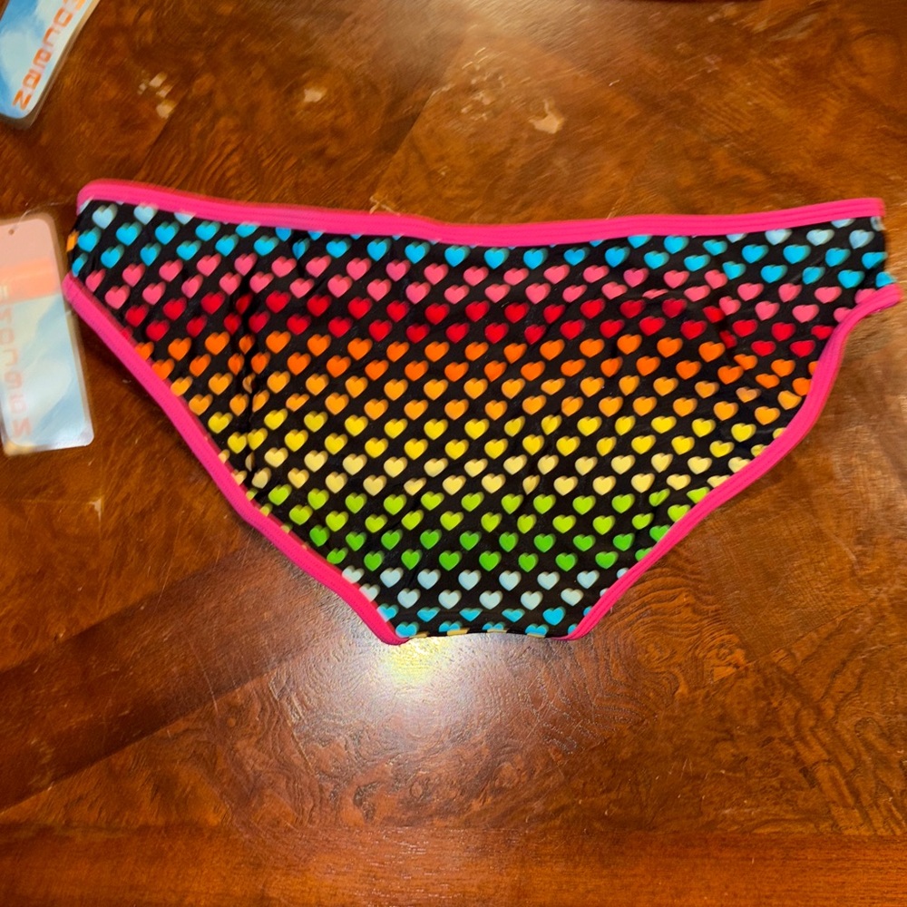 Colorful Heart Pattern Bikini - Picture 3 of 3